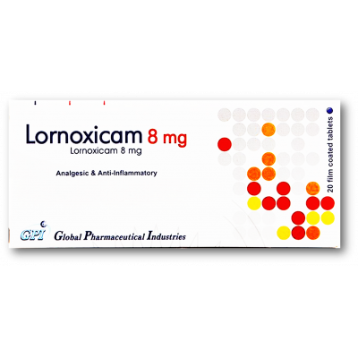 LORNOXICAM 8 MG ANALGESIC & ANTI-INFLAMMATORY ( LORNOXICAM ) 20 FILM-COATED TABLETS